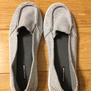 Time and Tru Striped Slip Ons Size 7